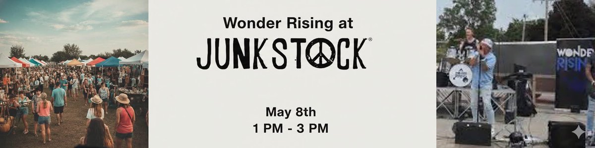 wonder_rising's tweet photo. Big Friday for us and hopefully all of you! Junkstock Friday 1 to 3, then Toast Wine Festival at 4:30. Let’s Party! 🤘❤️#Junkstock #ToastWineFestival #Omaha #OmahaEvents https://t.co/b1oQbbrZ8P