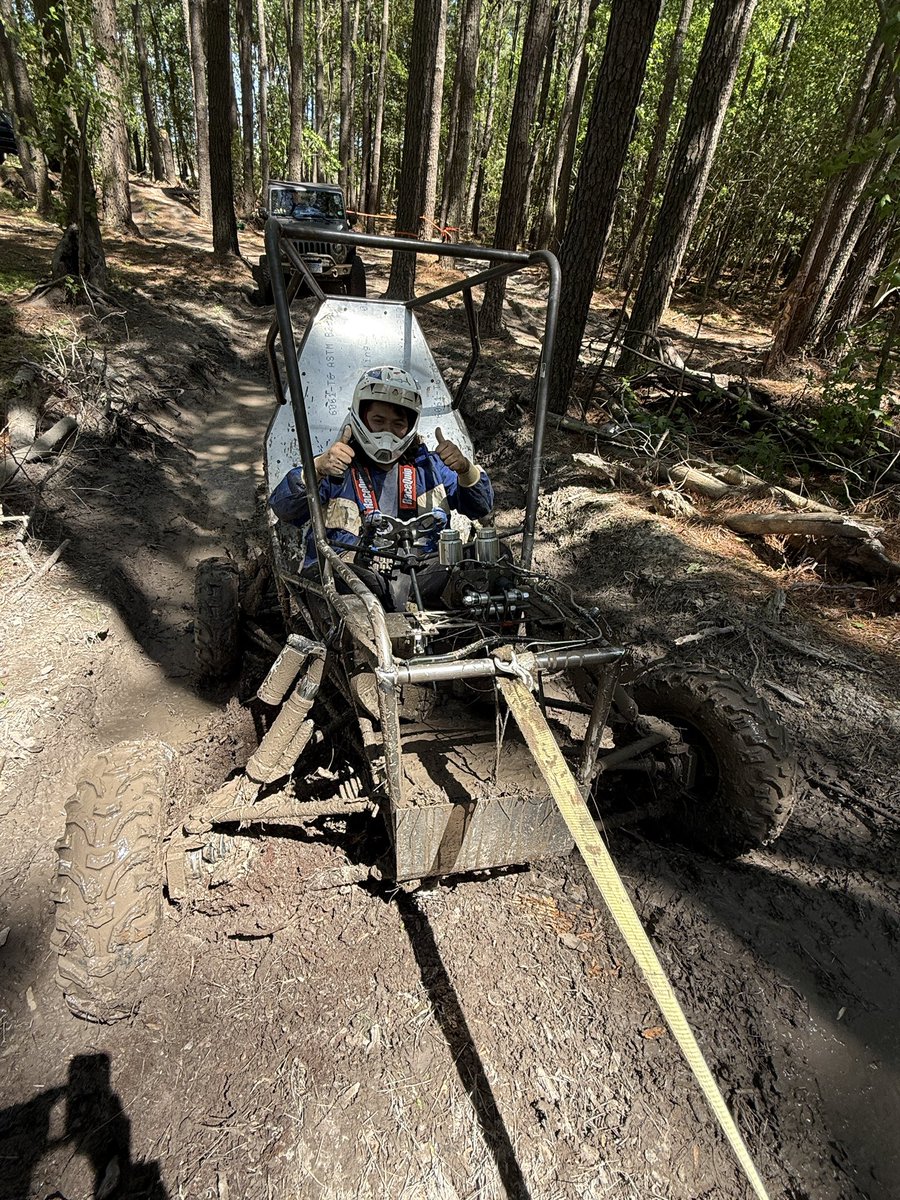 BPeregoff's tweet photo. @Where2Wheel  hosted a team of engineering students from Old Dominion University that are building prototype offroad vehicles! 

They had the same problem that our customers encounter … there was nowhere nearby for them to test their vehicles in an offroad environment. Luckily, they found us and were able attend & test their builds before their big competition in June! 

 They worked through problems & iterated designs on the fly all while enjoying some 4x4 fun at Moon Shine Farms on the Eastern Shore. 

I think we may have even converted some of them to future Jeep owners 😀
@ODU