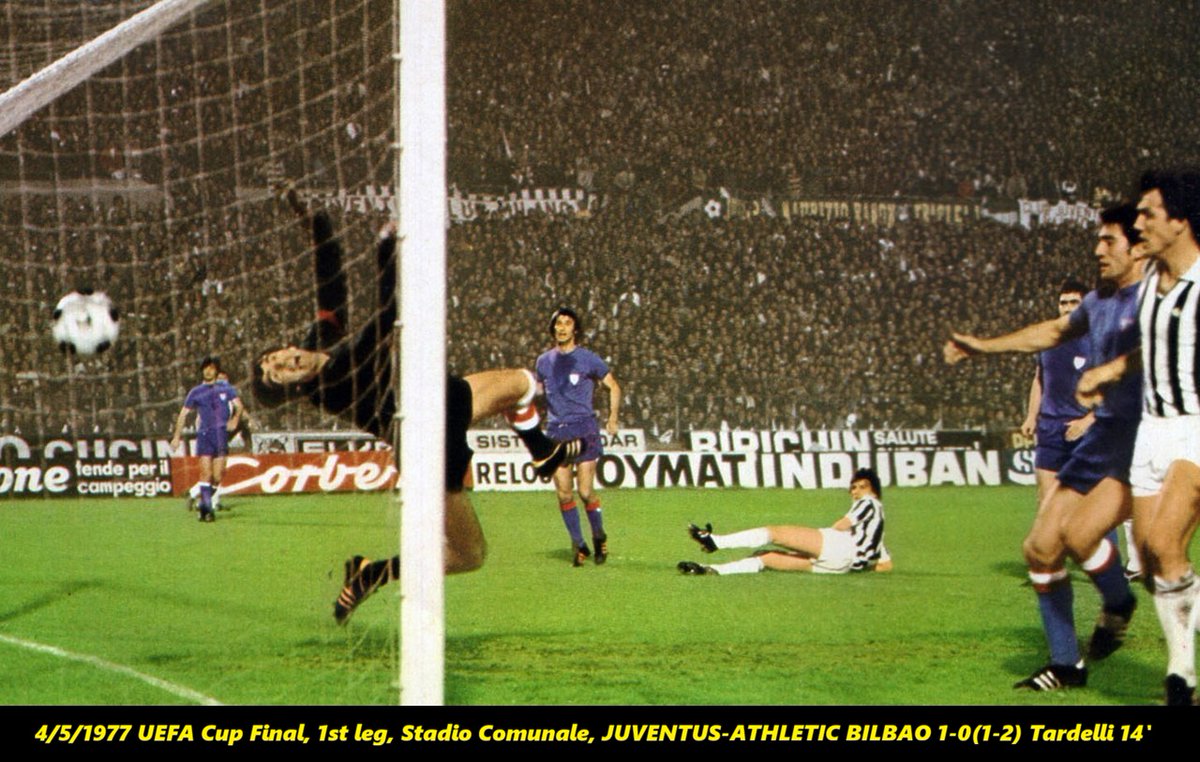 #OTD in 1977, UEFA Cup Final, 1st leg
Juventus-Athletic Bilbao 1-0(1-2)
<a href="/juventusfc/">JuventusFC</a>