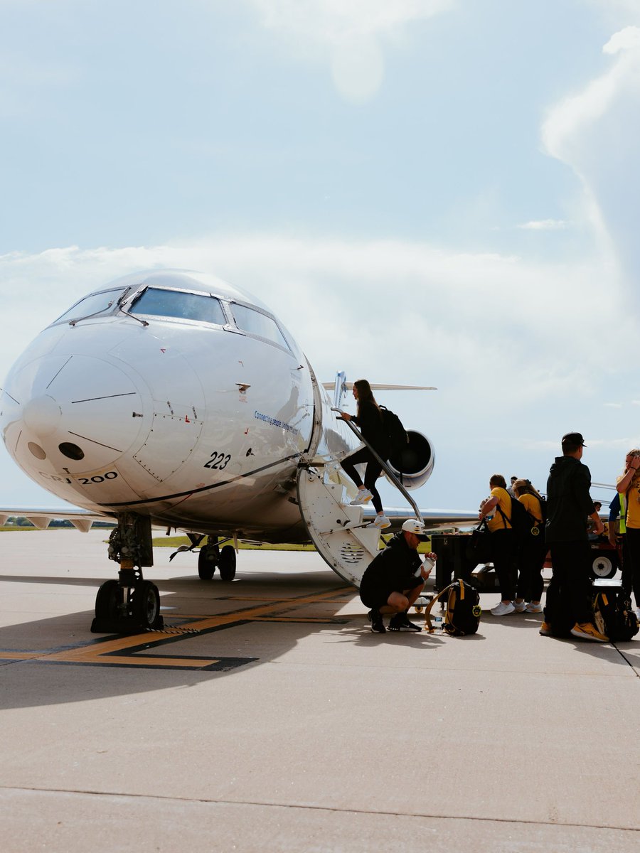 MizzouSoftball's tweet photo. Tournament Bound ✈️

#MIZ 🐯🥎 | #OwnIt | #FLYCOU https://t.co/0afFbs364p