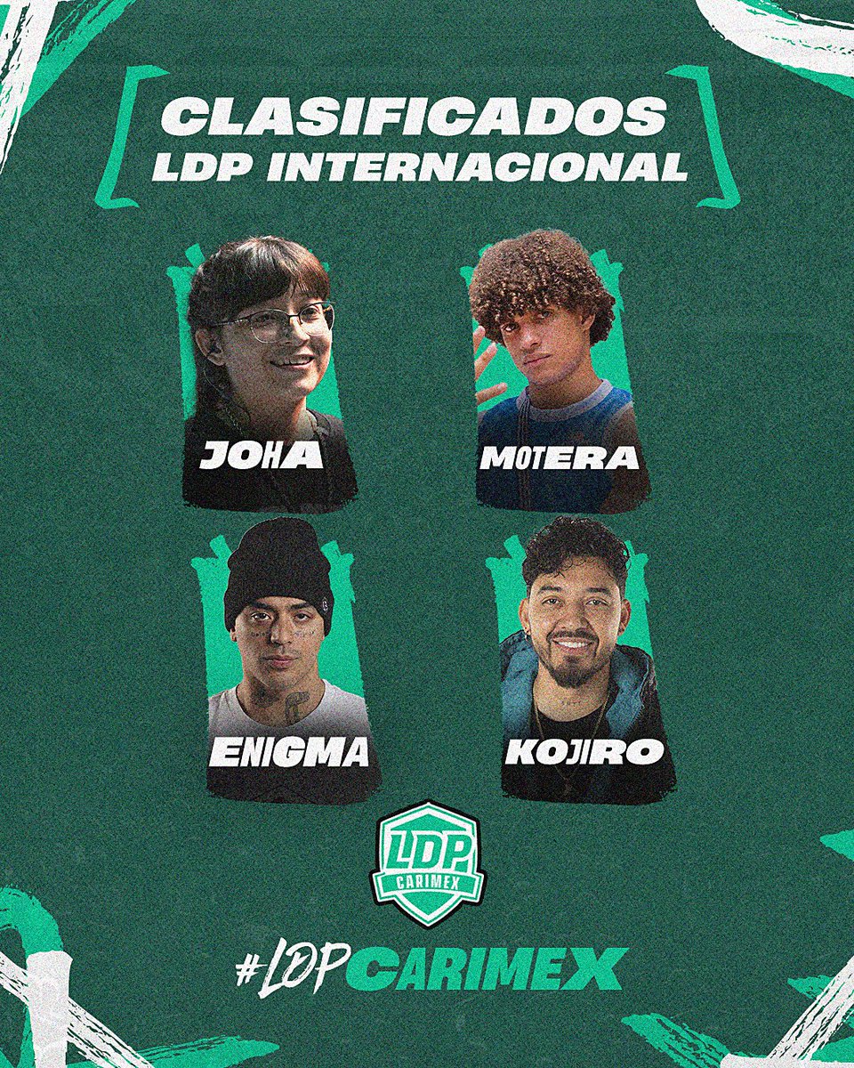 LigaDePaises's tweet photo. 𝐂𝐋𝐀𝐒𝐈𝐅𝐈𝐂𝐀𝐃𝐎𝐒 𝐋𝐃𝐏 𝐈𝐍𝐓𝐄𝐑𝐍𝐀𝐂𝐈𝐎𝐍𝐀𝐋

Estos son los clasificados a LDP Internacional tras el evento de LDP Carimex.

1. Joha 🏆
2. Motera 🥈
3. Enigma 🥉
4. Kojiro 🏅

Carimex está en búsqueda de tener un campeón del mundo.

#LDPInternacional 🌎 https://t.co/UaCv0H9tx1