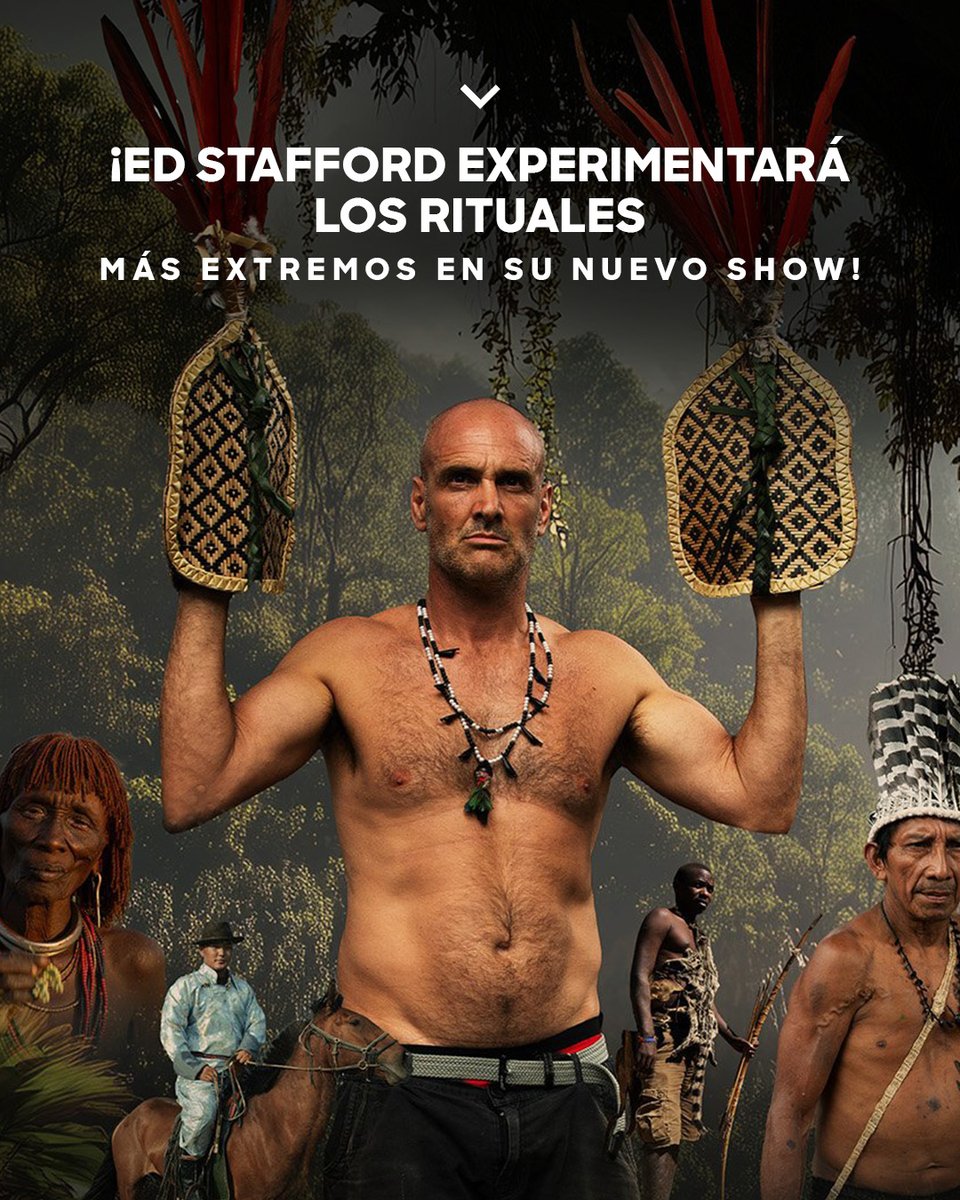 DiscoveryLA's tweet image. ✨ Desde 24 horas de agonía en Brasil hasta saltar encima de toros en Etiopía. #EdStafford cruzará el mundo para experimentar los rituales con los que los indígenas pasan de ser niños a hombres. #EdStaffordRitualesDelMundo en #Discovery y @HBOMaxLat.