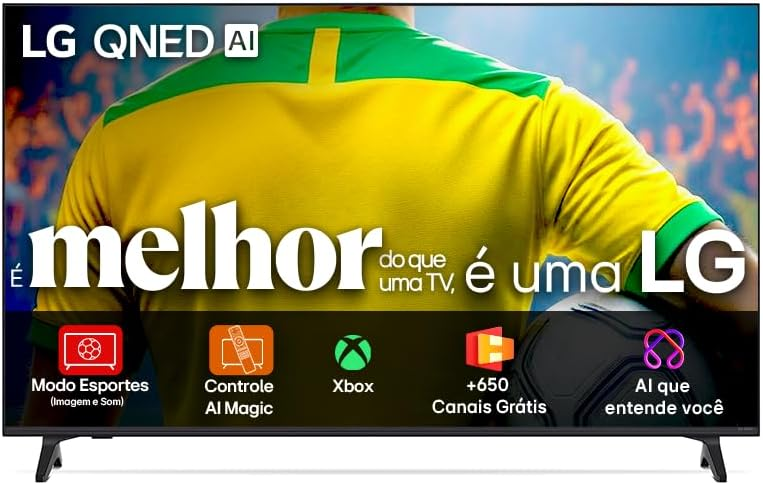 MacielStellet's tweet image. OFERTA: Smart TV LG QNED 55" 4K 2025! 📺✨

Processador AI de última geração e portal de games integrado. Experiência de cinema com cores puras e tecnologia avançada na Amazon! 🚀🔥

🛒 Link: amzn.to/4uryOf4

#LGQNED #SmartTV #4K #Games #AmazonOfertas