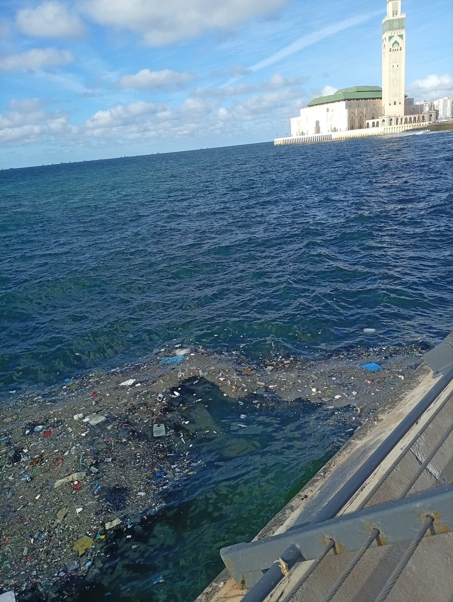 CMohammed123's tweet photo. الى المسؤولين فى المغرب خصوصا فى كازا بلانكا الدار البيضاء الاوساخ متراكمه قريبه من الشط مسجد الحسن الثانى https://t.co/k5GXdbenbi