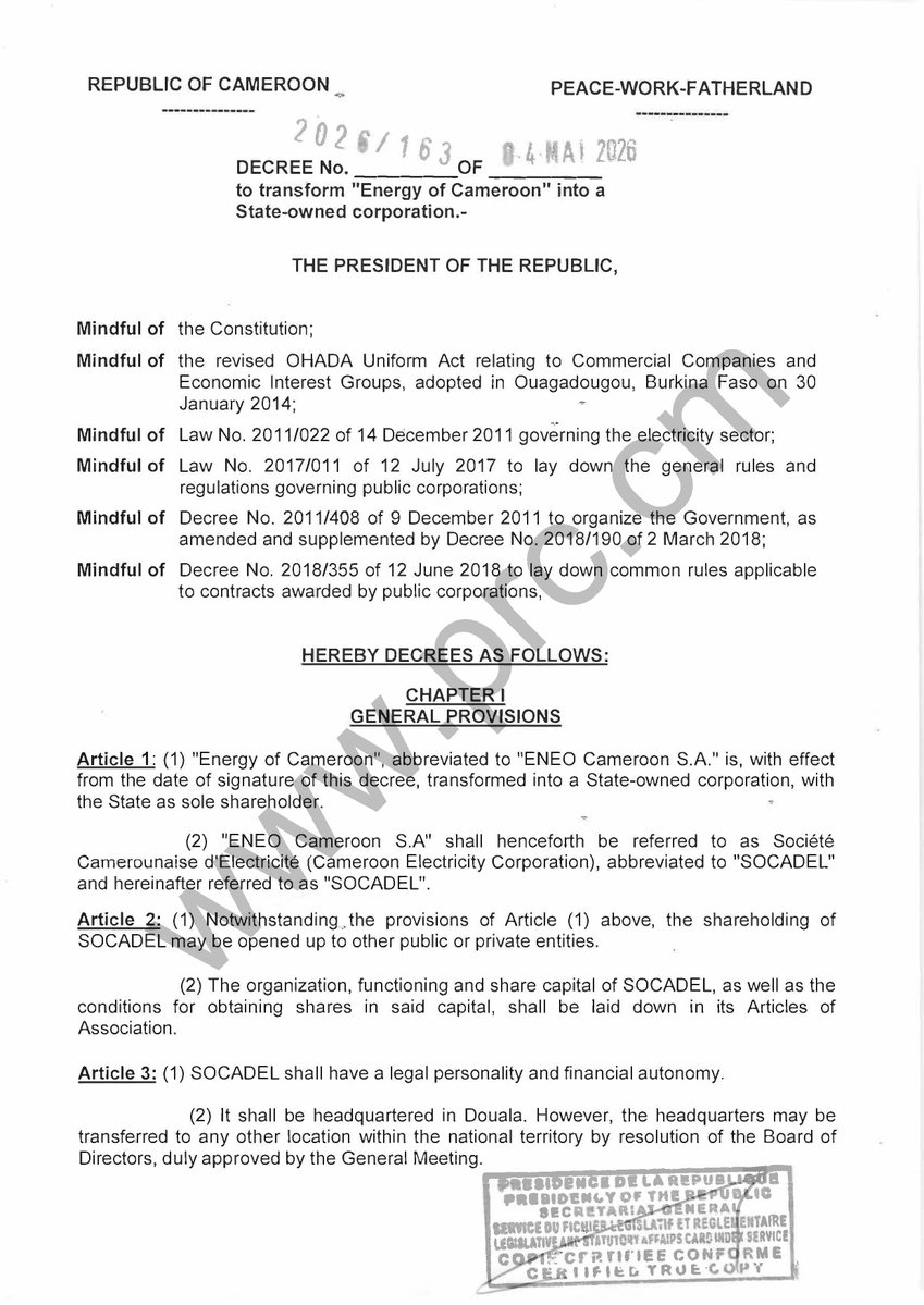 President Paul BIYA tweet media