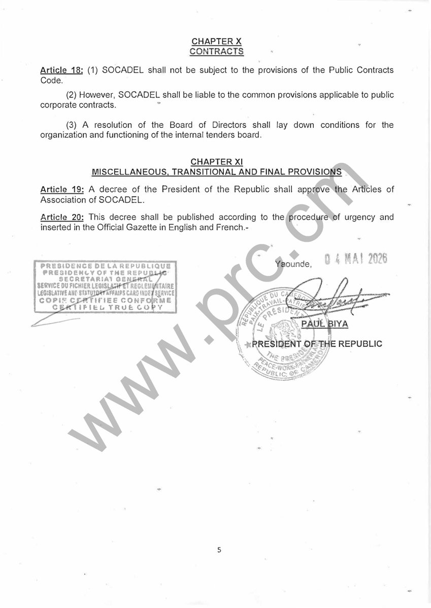 President Paul BIYA tweet media