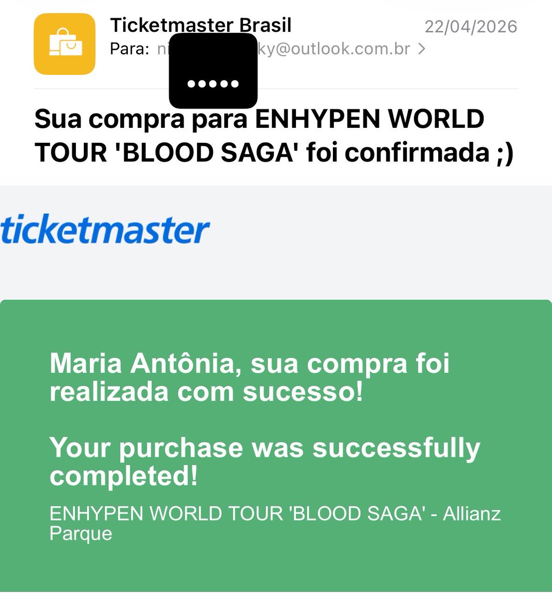 sephwife's tweet photo. 🚨 VENDO INGRESSOS PISTA COMUM MEIA ENHYPEN 🚨

R$274,25  CADA 

- meia estudante
- mesmo valor que paguei 
- transferência pelo quentro quando liberar
- faço contrato pelo gov se precisar

motivo: consegui comprar  premium após os 7 dias de pre venda e nao consigo mais cancele https://t.co/BIJNoF8IbH