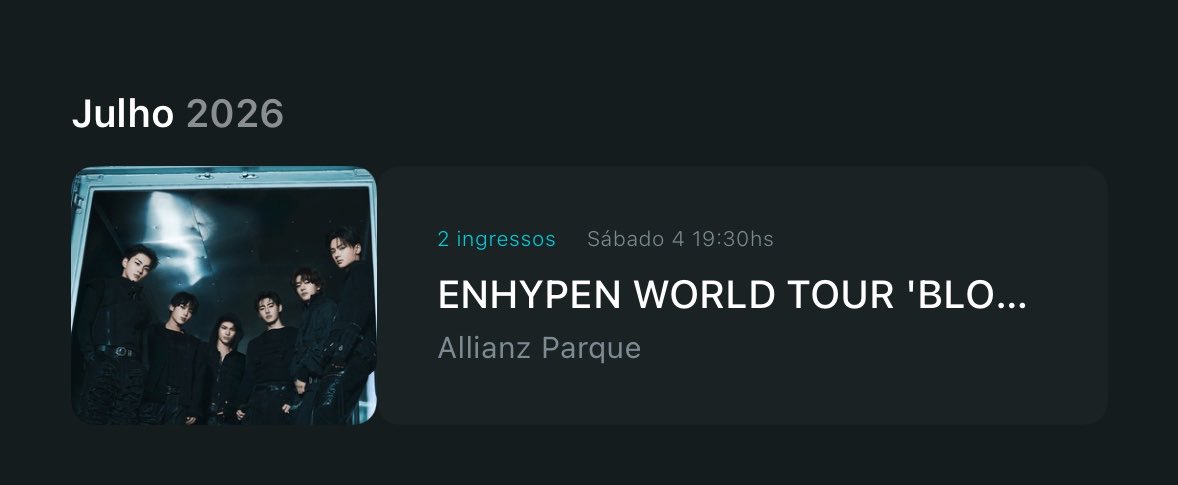 🚨 VENDO INGRESSOS PISTA COMUM MEIA ENHYPEN 🚨

R$274,25  CADA 

- meia estudante
- mesmo valor que paguei 
- transferência pelo quentro quando liberar
- faço contrato pelo gov se precisar

motivo: consegui comprar  premium após os 7 dias de pre venda e nao consigo mais cancele