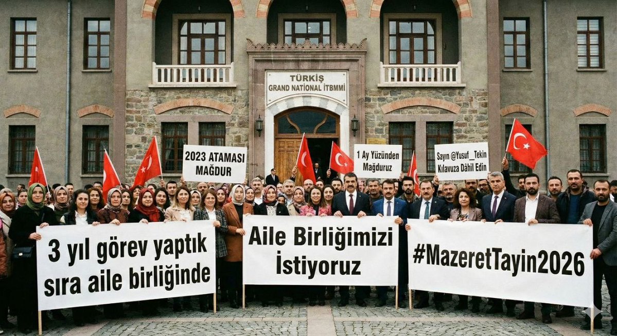 <a href="/RTErdogan/">Recep Tayyip Erdoğan</a> #AileyleYükselenTürkiye kavramı ,2023 de atanan sözleşmeli öğretmenleri 3 yılın ardından aynı çatı altında bir araya getirmelidir. #2023EylulAtamasıAileBirligi talebi artık bir istikbal meselesidir. 🙏🏼