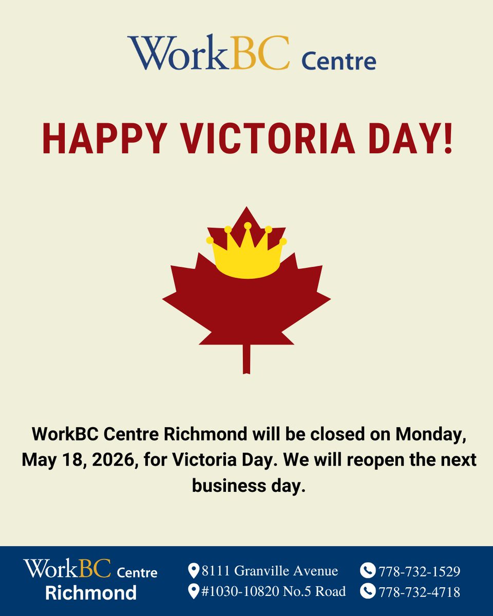 WorkBC Richmond tweet media