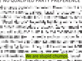 JP_I_am_blind's tweet image. {51 candidates for governor of Calif. }#California #primary MAYBE not the best thing to put in a candidate statement that goes out to all voters in California [page 24].