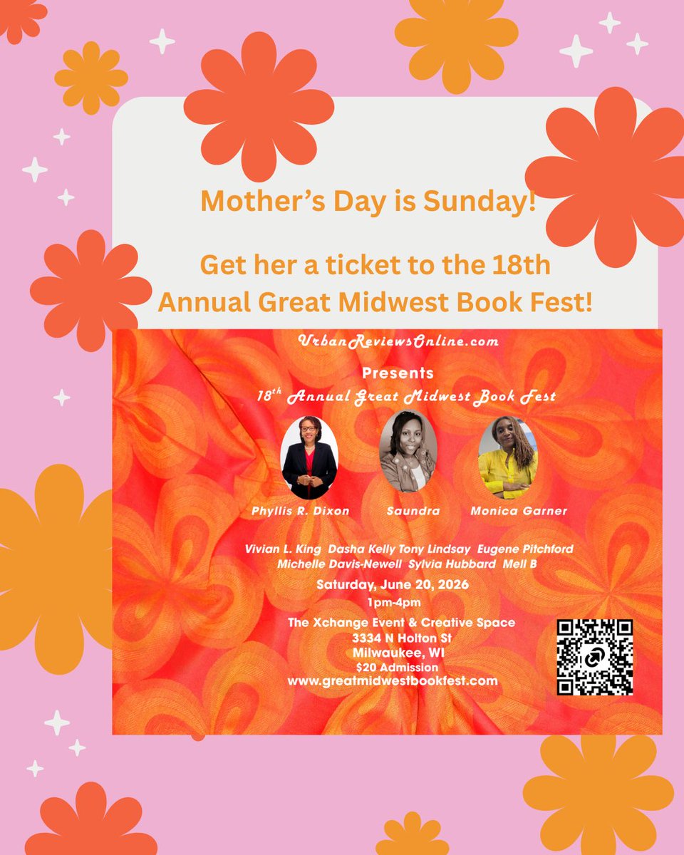 urbanreviews's tweet photo. Next month! Don’t miss the 18th Annual Great Midwest Book Fest Saturday, June 20th at 1 PM-4 PM. Celebrate and support incredible African American authors during this three-hour book fair. Get your tickets here: https://t.co/JsQhb1ZWHX https://t.co/9RXFoHCOwi