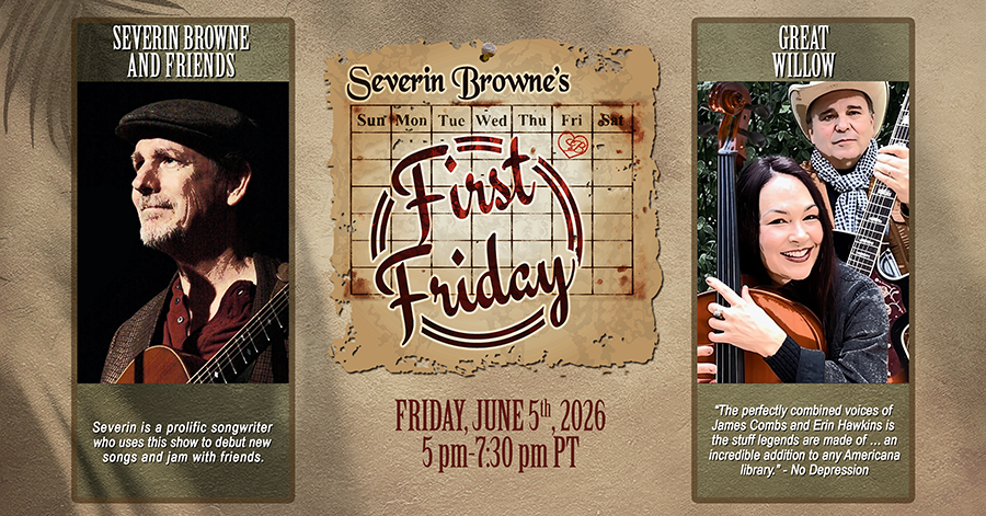 severooni's tweet photo. SAVE the DATE! Friday, June 5, 5-7:30 PM PT. Great Willow is the Featured Guest in June 2026.
#FirstFriday is a #HouseConcert in Los Angeles &amp; takesplace in person &amp; online.
Contact https://t.co/gB2OxtlkYc on facebook messenger to RSVP or if you want to join the show on zoom. https://t.co/dZ0WxVBMq6