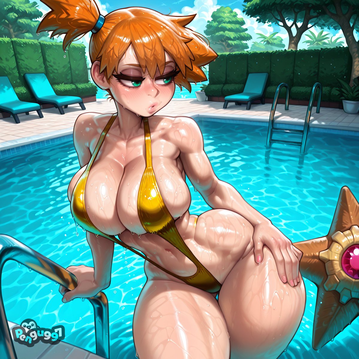 Took me longer than I hoped! I didn't miss Golden Week did I?

Anyway, here's Golden Swimsuit Misty.