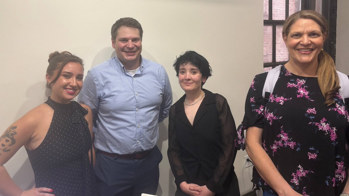 EyeSpyOrg's tweet photo. Last Thursday we hit the @UofNorthFlorida Spring Design Show at The Carling. Incredibly proud of our three interns—Celina Christopher, Frankie Mount &amp; Alyssa Morgan—who helped define Eye Spy's visual identity. Amazing Show! #SWOOP 🦅

#UNFDesign #JaxCreatives #GraphicDesign https://t.co/r7jvIalWnj