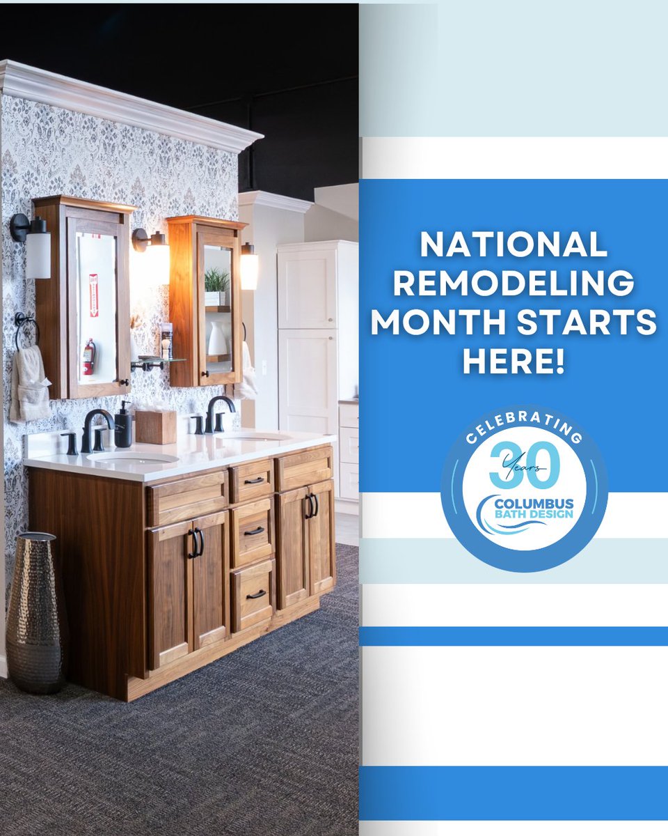 CBusBathDesign's tweet photo. National Remodeling Month is a great time to start planning a bathroom upgrade that feels tailored to the way you live. A thoughtful remodel can improve function, bring more comfort to your routine, and give your space a more finished look. Learn more at https://t.co/7umlpRK5nl. https://t.co/tlmMW2KQ7m