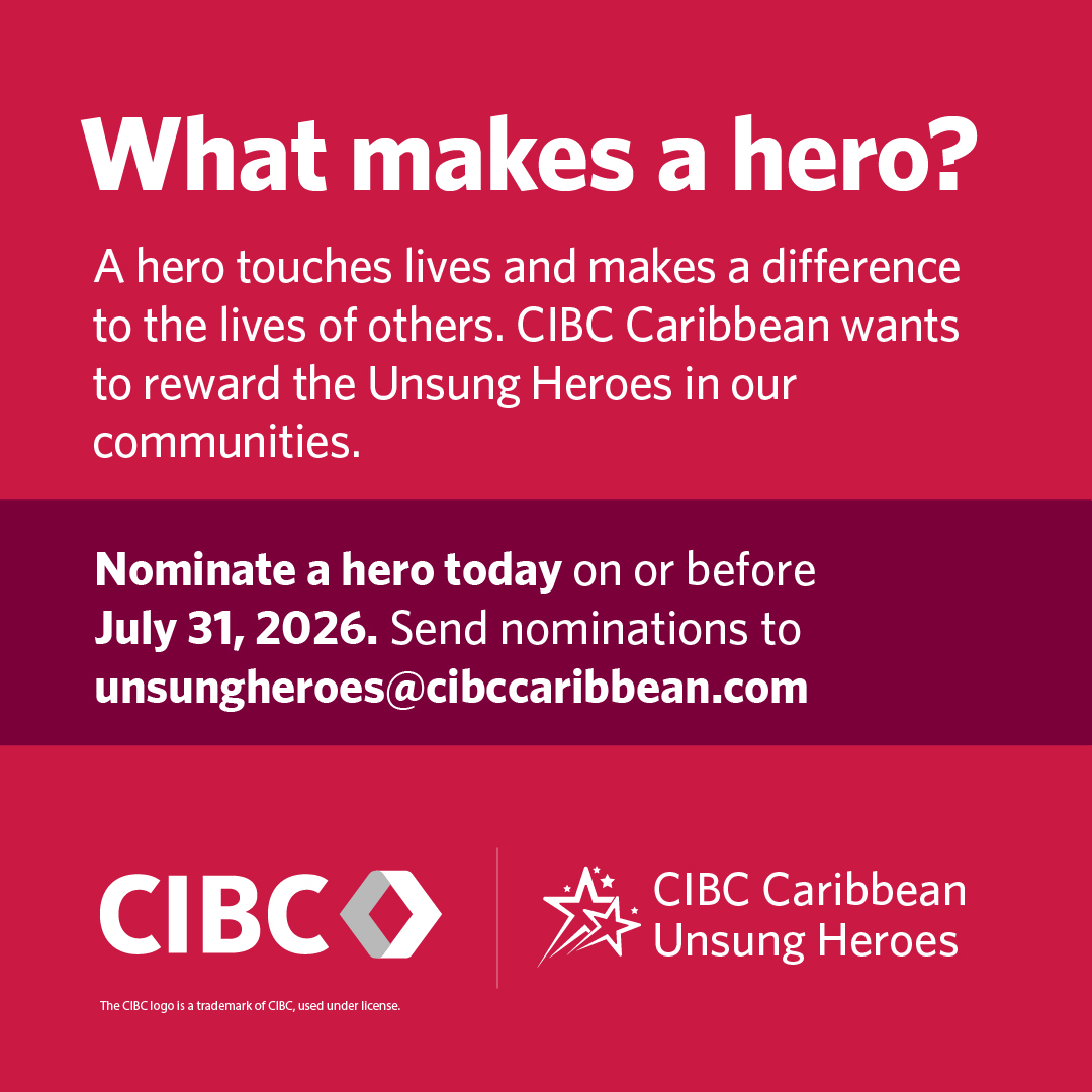 CIBCCaribbeanBS's tweet image. In every thriving community is a person who works tirelessly in the shadows.

It’s time to bring their hard work into the light.

Nominate an unsung hero today .
cibccaribbean.com/about-us/commu…

#UnsungHeoes2026 #CIBCCaribbeanUnsungHeroes #MakeADifference