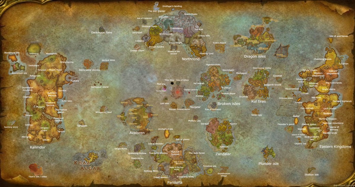 ArchivumAzeroth's tweet image. 1527) Carte complète d'Azeroth 2026

Dans cette carte faite par mes soins vous trouverez tous les lieux mentionnés dans les livres mais aussi en jeu.

Les connaissez-vous ? #Warcraft