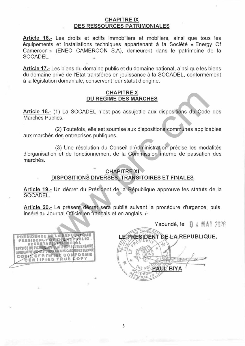 President Paul BIYA tweet media