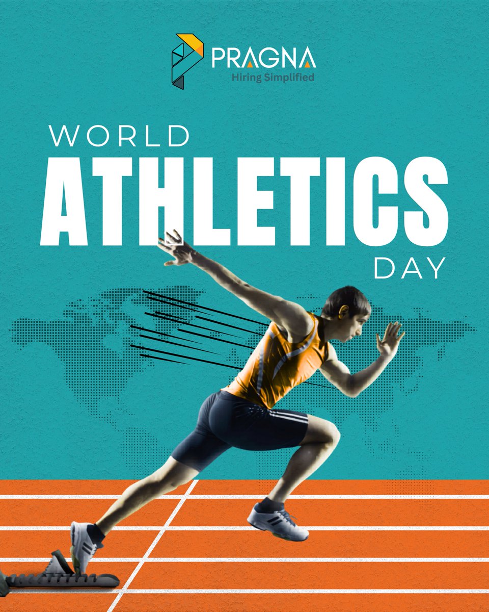 PragnaSolution's tweet photo. 🏃‍♂️World Athletics Day is all about performance. &amp; Every hire counts, &amp; success comes from speed, agility, &amp; precision. 
At Pragna Solutions, we help teams build a competitive edge with smarter, high-performance hiring.

 #WorldAthleticsDay #Recruitment #RPO https://t.co/eKm1CS4oqc