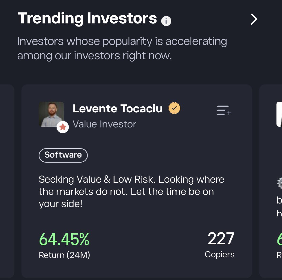 TocaciuL's tweet photo. April: double digit return for the @eToro portfolio!

Portfolio year to date: 14,61%
SPX500 year to date: 5,42%
SWDA year to date: 5,05%

Check my holdings and stats:

https://t.co/jh1Vi8Vxj5 https://t.co/3Pi5QNsco5