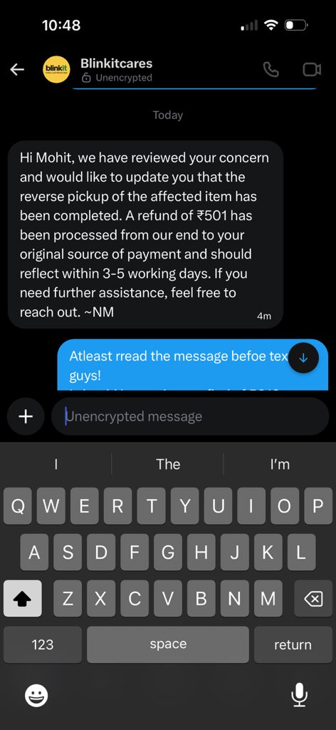 voldomomo's tweet photo. Update: Blinkit finally agreed to take back the faulty boAt speaker and process a refund after 24 hours of emails, grievance/escalations, screenshots, and public posting.

Before that? We can’t do anything!

No apology. No explanation. No compensation.

@letsblinkit @RockWithboAt https://t.co/srqIXn7Emh