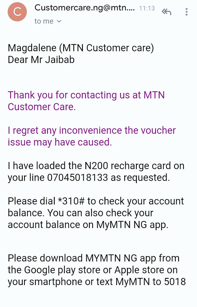 JKano74693's tweet image. A big thank you to @MTN_Nigeria and @MTN_Support for the quick response and for resolving my voucher issue. Excellent customer service! 💛 #WeCare