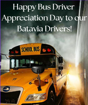 bataviaschools's tweet photo. Shout Out to Our Wonderful Drivers! https://t.co/as241ix0vb