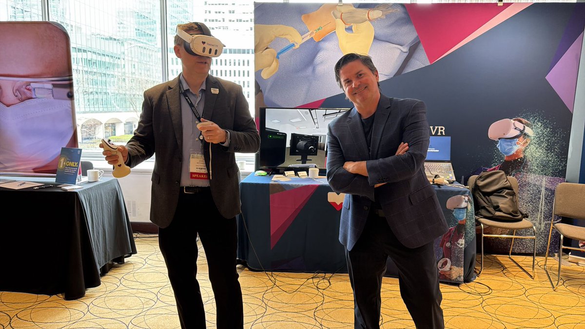 VantariVr's tweet photo. All smiles at @IARS_Journals @iars360 😃

#vr #healthcare #digitalhealth #training #education #medicine #innovation #ai #virtualreality #vantarivr #simulation #anesthesia #iars2026 https://t.co/NfddlFPj67