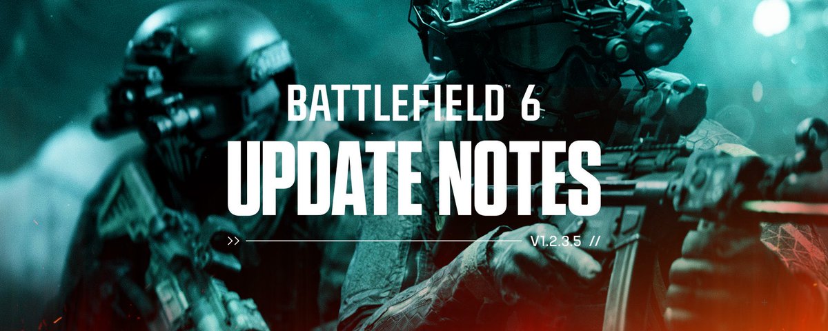 BattlPULSE's tweet image. ✅ #Battlefield6 Update 1.2.3.5- Stability, Netcode &amp;amp; UI Fixes

Drops May 5 👇

🛠️ CORE FIXES
Improved gameplay stability &amp;amp; crash fixes
Better netcode sync (1st person to 3rd person transitions)
Fix for dying behind cover (desync issue)
Fixed game freezing after resume

📈