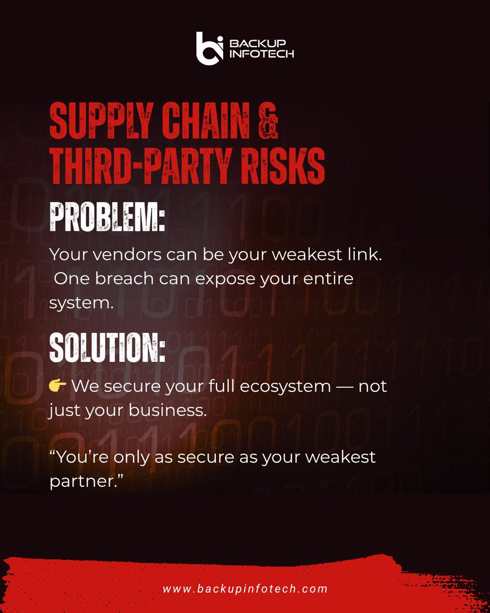 backupinfotech's tweet photo. https://t.co/iSN8Cm2pqN
info@backupinfotech.com

#CyberSecurity #AITechnology #DataSecurity #CyberAttack #Ransomware #Phishing #ZeroTrust #CloudSecurity #InfoSec #DigitalSafety #TechTrends #AIRevolution #FutureOfWork #Innovation #TechNews #StartupIndia #BusinessGrowth #Cyber https://t.co/5C0MIZj0dG