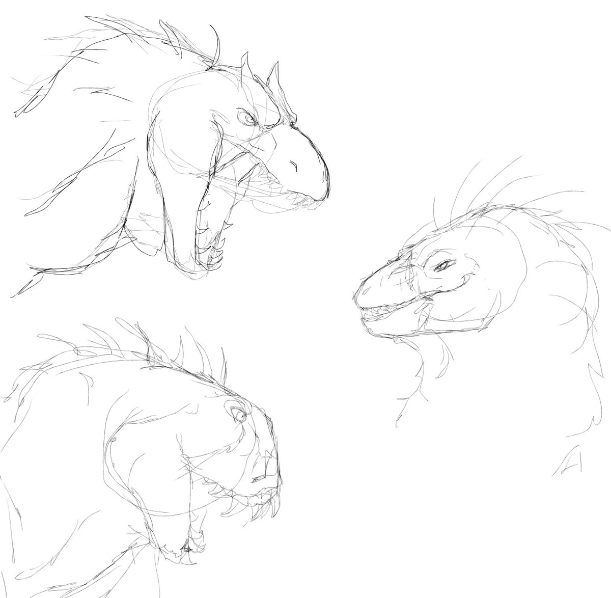 LovingBirdBoi2's tweet image. [Art]

The hybrids, in my style.
#jurassicworld
#dinosaur #indominusrex #sfwart #sketch #scorpiusrex #indoraptor