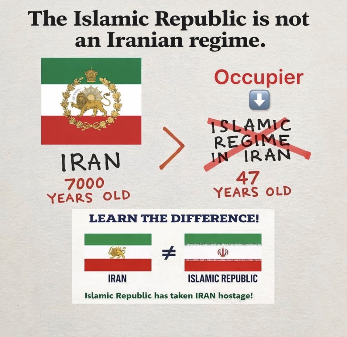 IRAN_Revol2581's tweet photo. @binzak Not Iran, but the Islamic Republic occupying Iran. https://t.co/1eGs0unSzp