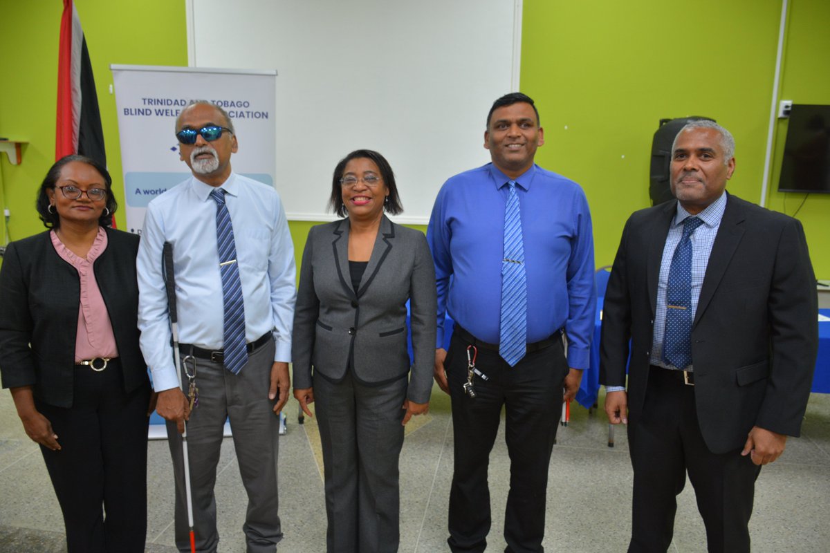 LabourGovTT's tweet photo. The Ministry through its Enterprise Development Division provided training to 18 blind and visually impaired persons via its Pilot Entrepreneurship Training Programme for blind held at the Trinidad and Tobago Blind Welfare Association (TTBWA), Santa Cruz on Friday May 1st, 2026. https://t.co/oVZAulD5Pf