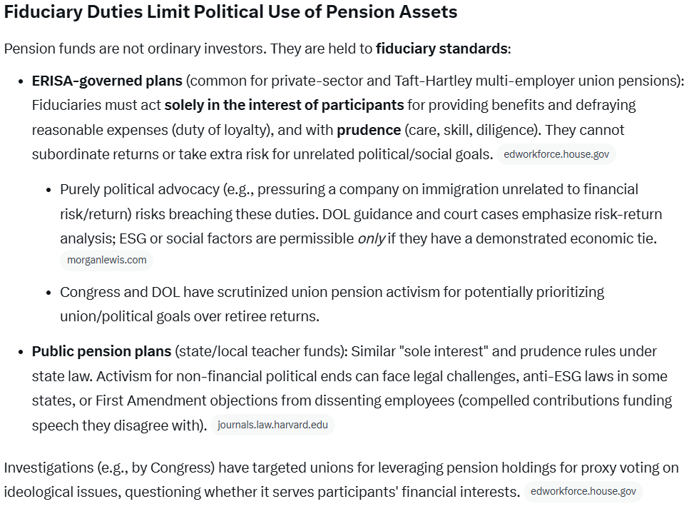 <a href="/DeAngelisCorey/">Corey A. DeAngelis, school choice evangelist</a> Pension Funds have a Fiduciary Duty solely in the interest of participants, not as political weapons of union bosses.