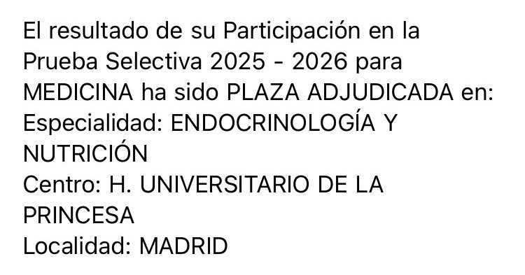 Oficialmente R1 de Endocrino🥹❤️