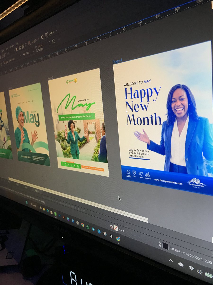 Charlie_Gold2's tweet image. New month, fresh pixels. 💻
Just finished up some May greetings for my clients. Different industries, different vibes, same commitment to high-quality visual storytelling.
Which one is catching your eye?
#GraphicDesign #May #Portfolio #Design #SMEs