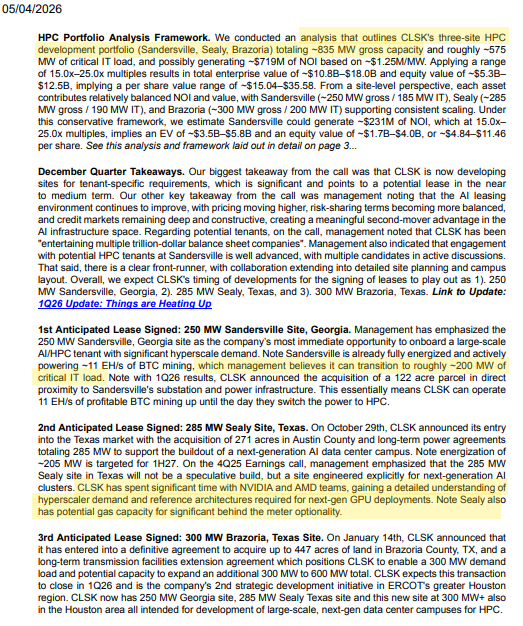 FinancialErnie's tweet image. $CLSK PRICE TARGET $21 🎯
📃 Northland Capital updates their coverage.

They previously had @CleanSpark_Inc price target at $22.50 while $BTC was trading between $90-$95k.

"We believe CLSK's strategy is to deliver an initial lease in a similar fashion to what [ $HUT ] did with