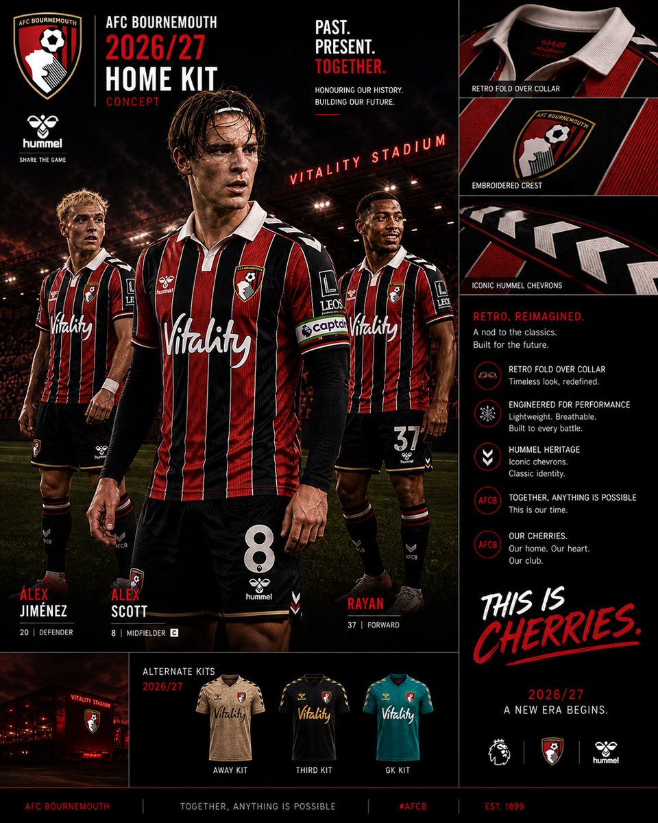 JonnyRod13's tweet photo. @afcbournemouth @hummel1923 @afcbournemouth  make it happen #afcb #hummel #newkit https://t.co/Tirf87Ubxm