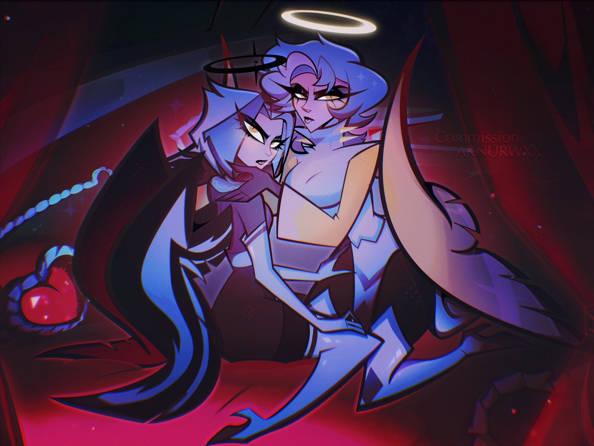 AKNURWXX's tweet image. Commission for @Layne98453718 
Thank you &amp;lt;3 
#HazbinHotelLute #HazbinHotelOC
