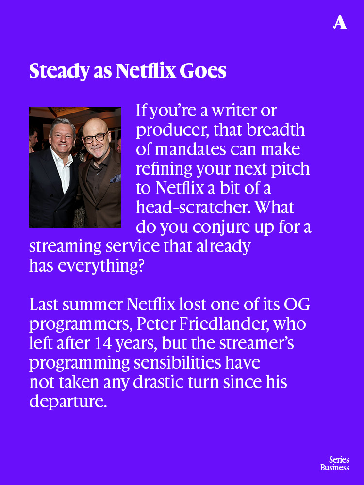 TheAnkler's tweet image. #Netflix is still buying more than anyone else, but how do you pitch a show at a streamer that has everything for everyone?

@elainelow breaks down how to crack Netflix in the second entry of her Spring Sellers’ Guide - mrf.lu/VLG6
