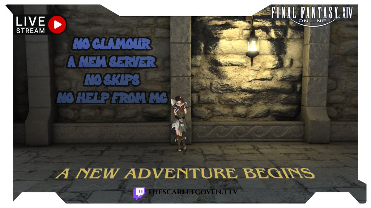 TheScarletCoven's tweet photo. I am live in about 10 mins I will be in Sagittarius-Chaos DC in Limsa Lominsa as Nema Akaheart you can catch me live on:

https://t.co/FGFQG9gru4

Hop in &amp; say hi as we begin this amazing adventure. Lets show Lunar and Penny FFXIV is worth it!

#VTuber #ENVtuber #VTuberTwP #FFXIV https://t.co/EPSOjVJsxZ