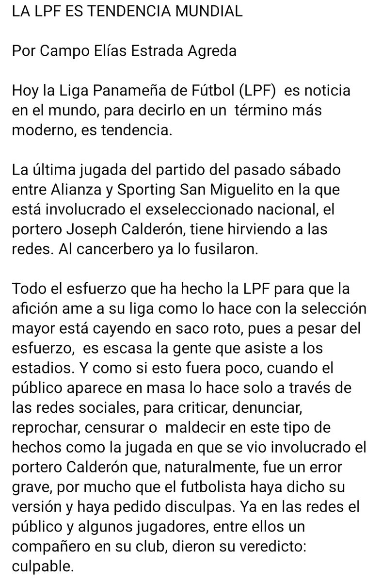 campoelias18's tweet image. Hoy la Liga Panameña de Fútbol es tendencia en el mundo, pero no por su buen fútbol. Es lamentable. Les comparto mi pensamiento sobre la actualidad de la LPF. #panama