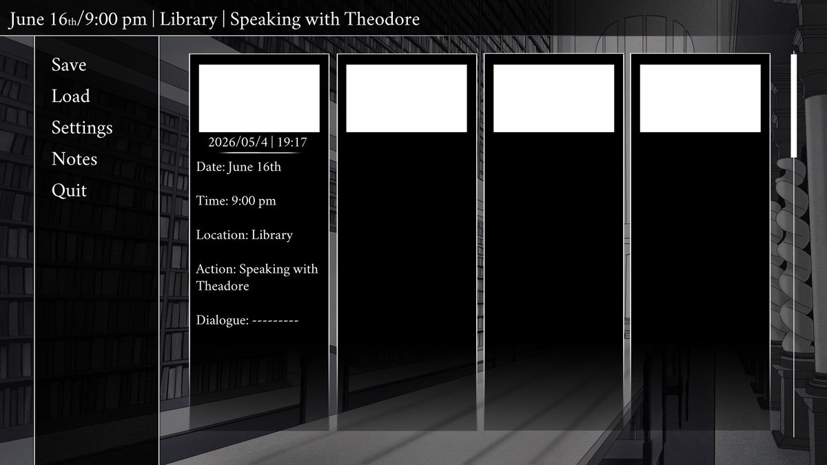 StudioLinterna's tweet photo. We're reworking our games UI! After the concept is finalized, our team will implement it into Ren'Py https://t.co/4OMt24M24j