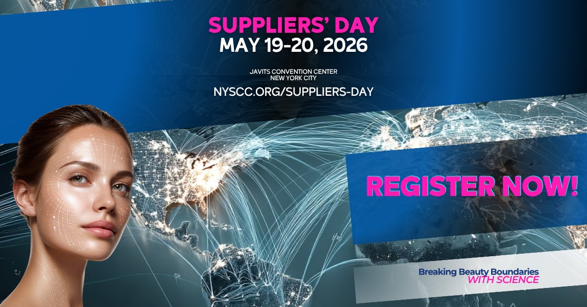 HappiMagazine's tweet photo. REGISTER NOW!

Nearly 700 exhibitors. 100+ education sessions. One unmissable event. NYSCC Suppliers' Day returns May 19-20 at the Javits Center. Register now!

https://t.co/nByy4V8BDv

Sponsored by Sponsored by New York Society of Cosmetic Chemists https://t.co/7nHypFGtjp