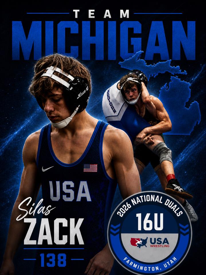 HowellWrest's tweet photo. As Freestyle season heats up, 3 Highlanders were selected to be on Team Michigan for the upcoming National Duals. Congrats Olive, Silas, and Jackson! https://t.co/EzsH3Dlkj3