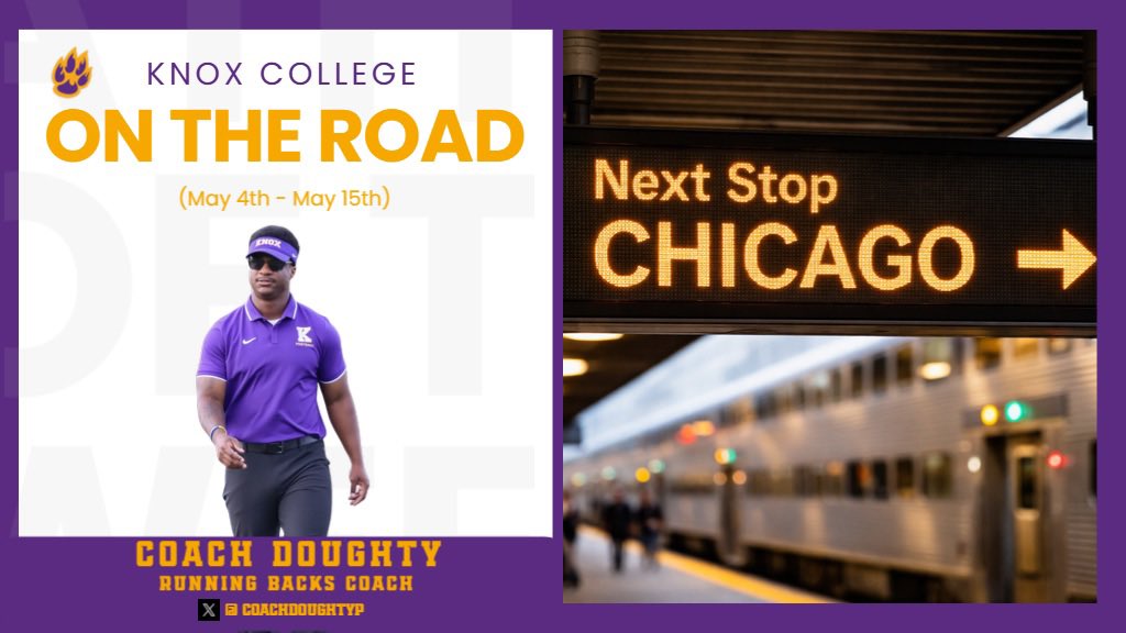 CoachDoughtyp's tweet photo. Class of 2027 - I’ll be Chicagoland area these next two weeks representing Knox College!

#DTU #FireFootball https://t.co/wJau5aSBxj