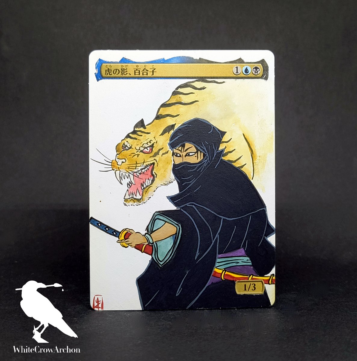 ArchonCrow's tweet photo. Some Yuriko Alters I did for Edh decks #mtg #mtgalter https://t.co/GK4xSDpQGX