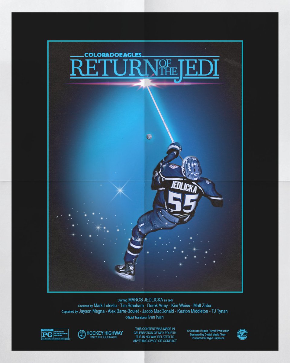 ColoradoEagles's tweet photo. We're one with the force, the force is with us https://t.co/b3qvLzpOCG