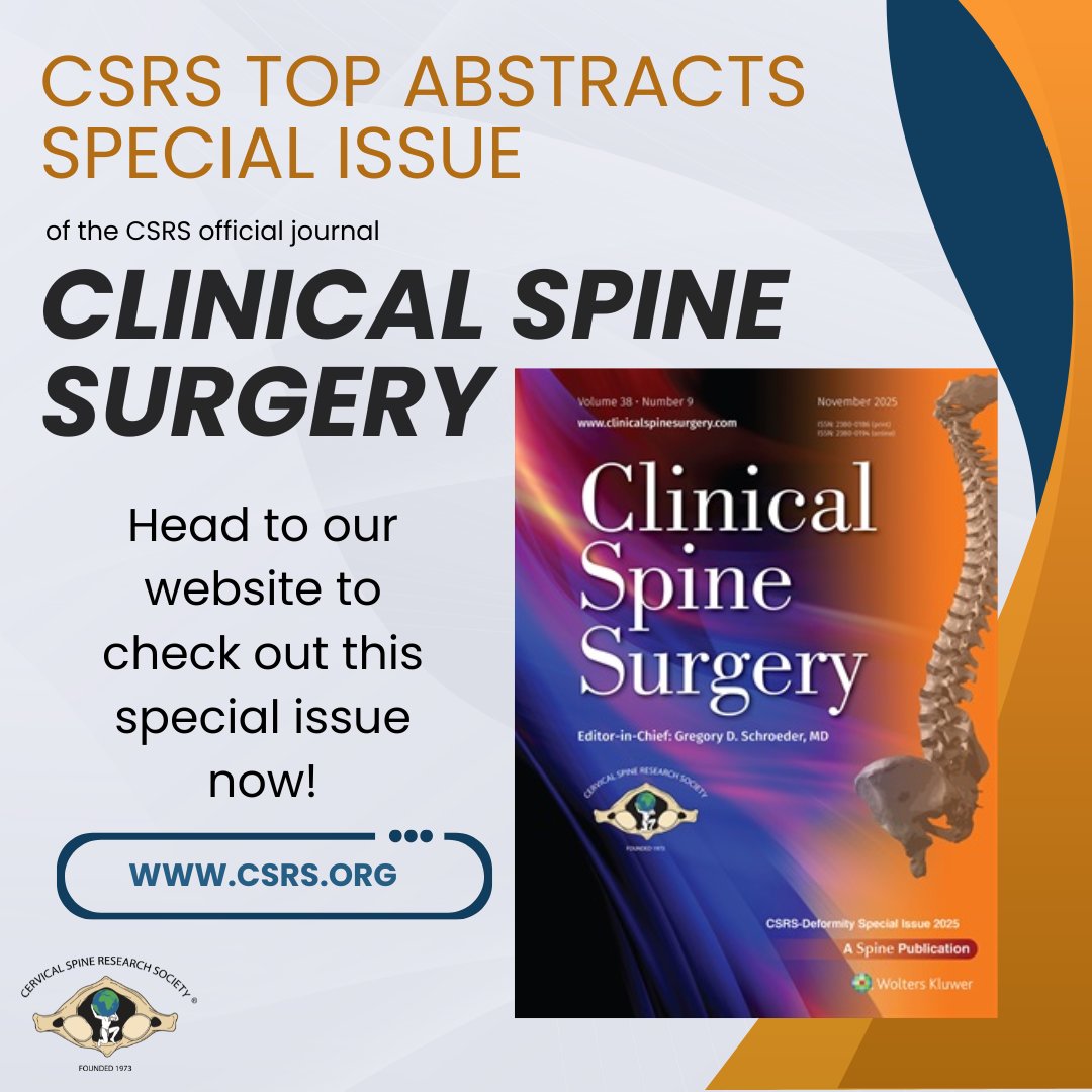 Cervical Spine Research Society tweet media